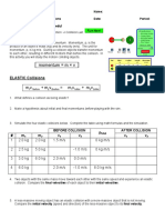 ELASTIC Collisions: Website: Http://phet - Colorado.edu