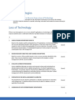 Recovery Strategies: Strategy 3 - How To Recover From A Loss of Technology