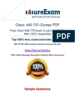 Cisco-642-737 - Dumps PDF: Pass Cisco Exam in Just 24 HOURS With 100% Guarantee