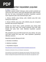 Download Apa Pengertian Kepadatan Populasi by riani manik SN309805763 doc pdf
