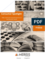 Consumer Spotlight: M&A and PE Perspective on Indian Consumer Sector Q2 FY2016