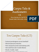 Tes Garpu Tala & Audiometri (DR Rosa Falerina.,Sp - THT-KL)