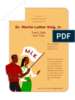 Dr. Martin Luther King, JR.: Event Date and Time