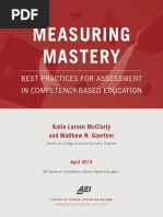 Measuring Mastery