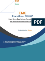 ExamsBoost E20-007 Latest Certification Test