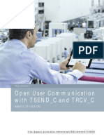 Open User Communication with TSEND_C and TRCV_C