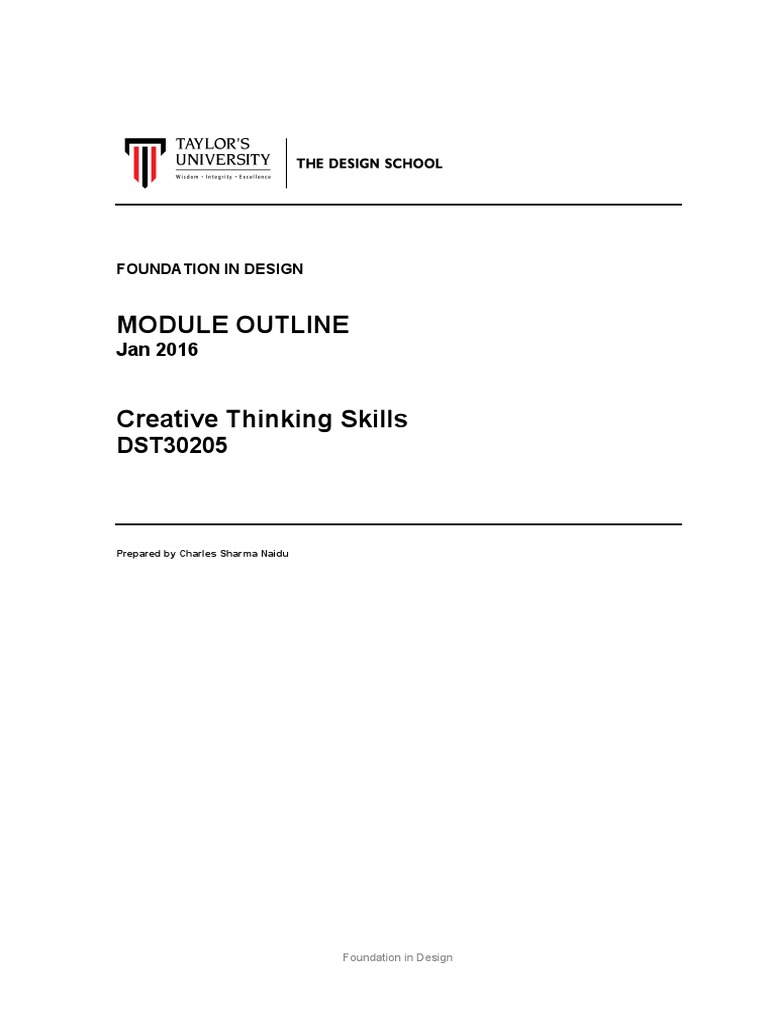 cts module outline handout 040216v04 | Critical Thinking ...