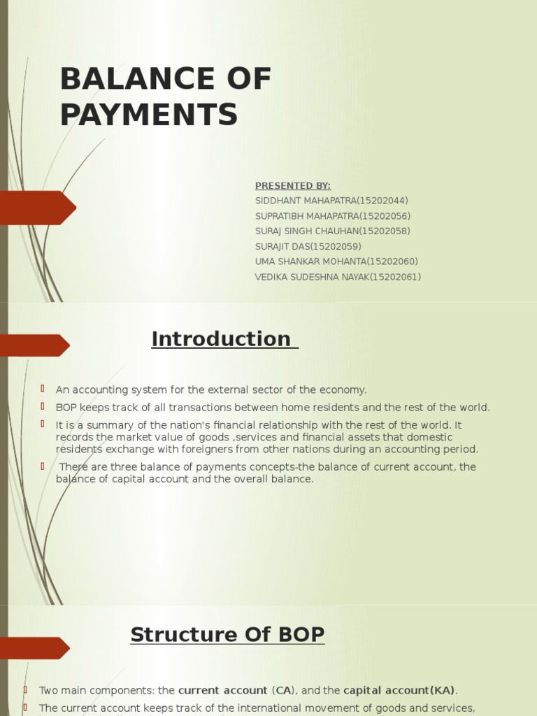 Understanding Balance of Payments Analysis | PDF | Current Account ...