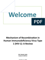Mechanism of Re Combination in HIV-1- A Review