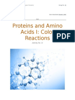 Proteins and Amino Acids I
