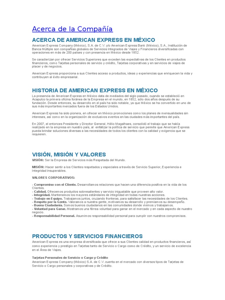 American Express | PDF | American Express | Economias