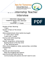 Coop Teacher Interview Assignment