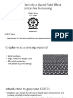 Graphene Electrolyte Gated Field Effect Transistors For Biosensing