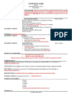 Sample Resume