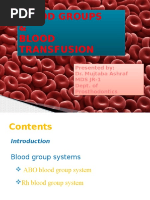 Blood Group Blood Type Blood Transfusion