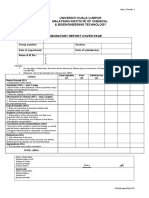 Lab Report Cover Page