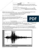 earthquakes notes sheet