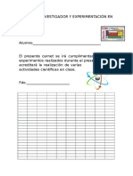 Carnet de Investigador y Experimentación en El Aula