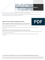 Feasibility Study of Dimethyl Terephthalate Production