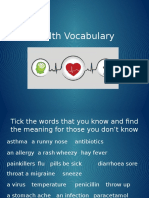 Health Vocabulary