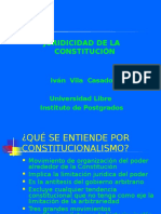 Juridicidad de La Constitución y Control Constitucionalidad