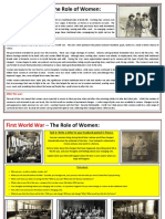 First World War - Women in Wartime - Learning Resource