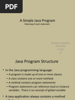 A Simple Java Program