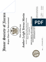 certificate of induction to sigma theta tau