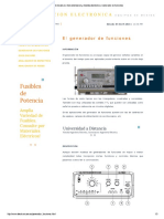 Electronicam - Es. Instrum... Generador de Funciones