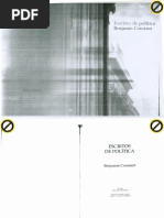 CONSTANT, Benjamin. Escritos de Política - Capítulos 4 a 14