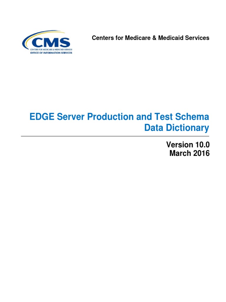 EDGE Server Schema Data Dictionary | PDF | Xml Schema | Table (Database)