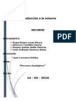 Los Procesos Geológicos Externos