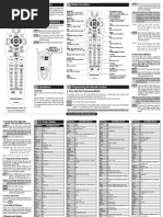 Download Universal Remote Control UR2-CBL-CV04 by Fred Seibert SN3099031 doc pdf