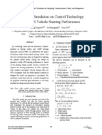 Dynamics Simulation On Control Technology For 4WS Vehicle Steering Performance