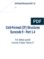 Cold-Formed (CF) Structures Erocode 9 - Part 1.4