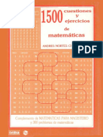 1500 Cuestiones y Ejercicios de Matemáticas - Andrés Nortes Checa