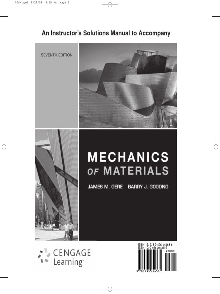 An Instructor's Solutions Manual To Accompany | PDF | Beam (Structure ...