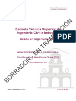 Guia Docente 339384104 - Planificacion y Gestion de Obras (CC) - Curso 1314