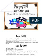 Race To 100 & 1,000: A Singapore Math Based Game For Place Value & Regrouping