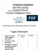 Presentasi Desentralisasi, Dekonsentrasi, dan Tugas Pembantuan