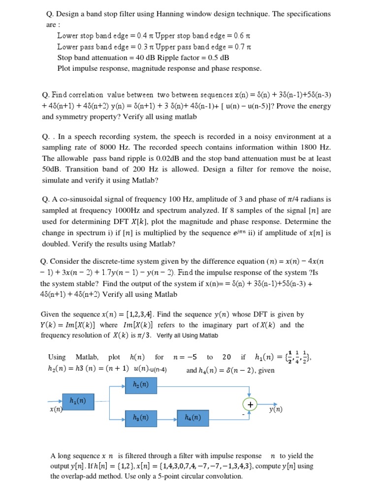 Band Stop Filter Design and Analysis | PDF