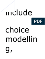Include Choice Modellin G