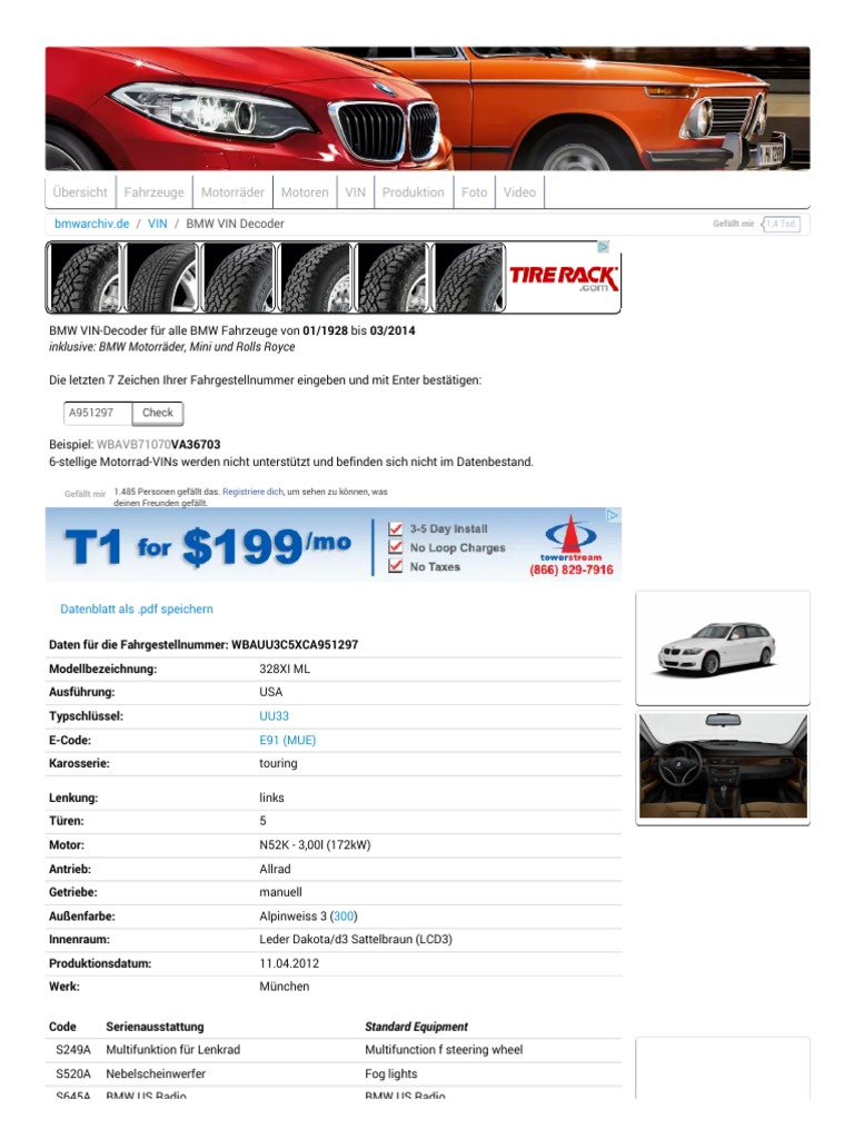 Zb number bmw