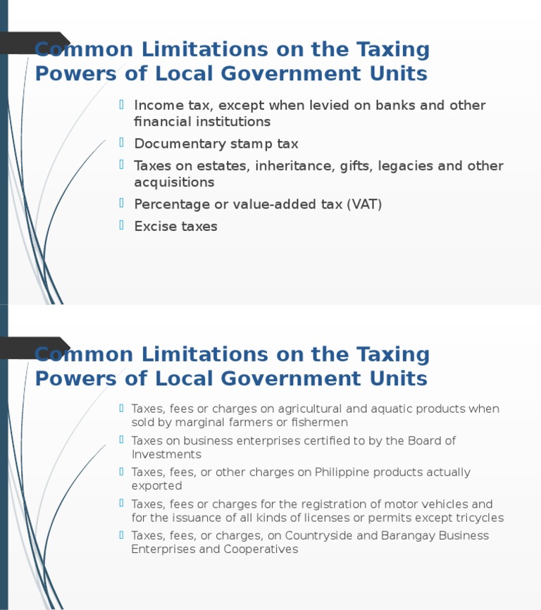 Limitations On Local Government Code | PDF | Finance & Money Management