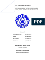 Makalah TRK 1 - Dehidrasi Butanol Menggunakan Katalis Campuran Sial, Tungstated-Zirconia, Niobic Acid, Dan Niobium Phosphate - Kelompok 5 Kelas TRK 01