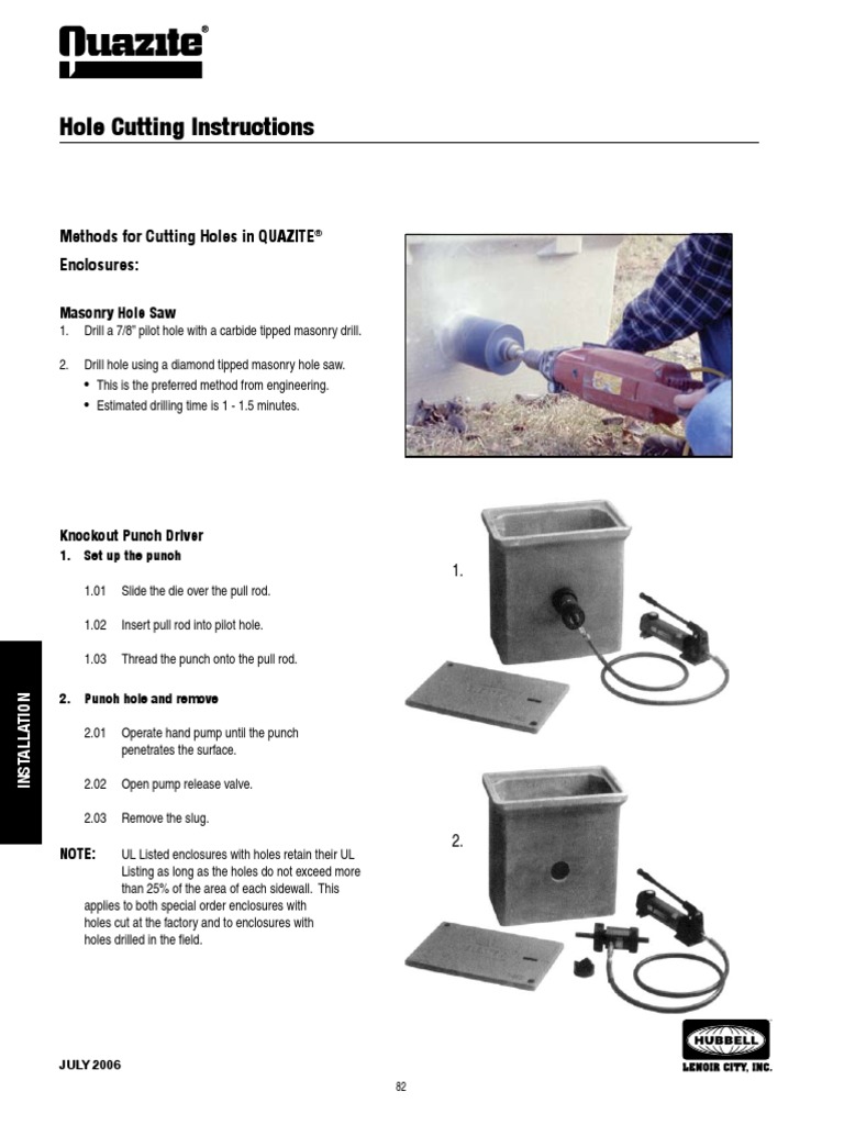 Quazite Box Hole Cutting Installation details.pdf