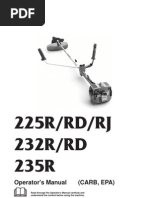 Husqvarna 225RJ Trimmer Manual