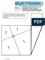 Puzzling Pythagoras Theorem Puzzle