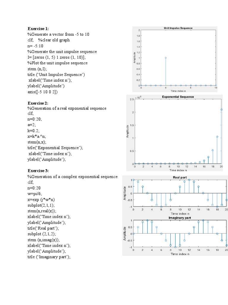 Generation of Various Signals and Sequences | PDF | Complex Number ...