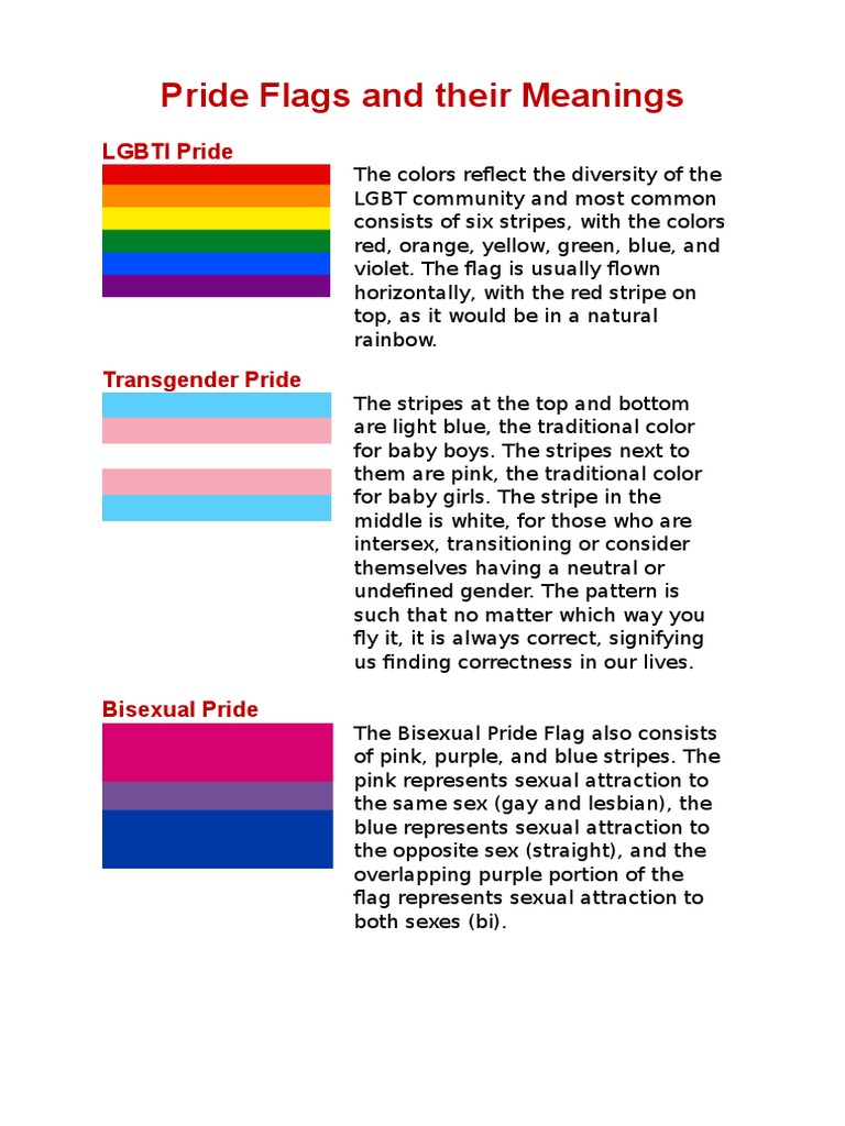 Pride Flags and Their Meanings  Lgbt  LGBTQIA+ Studies
